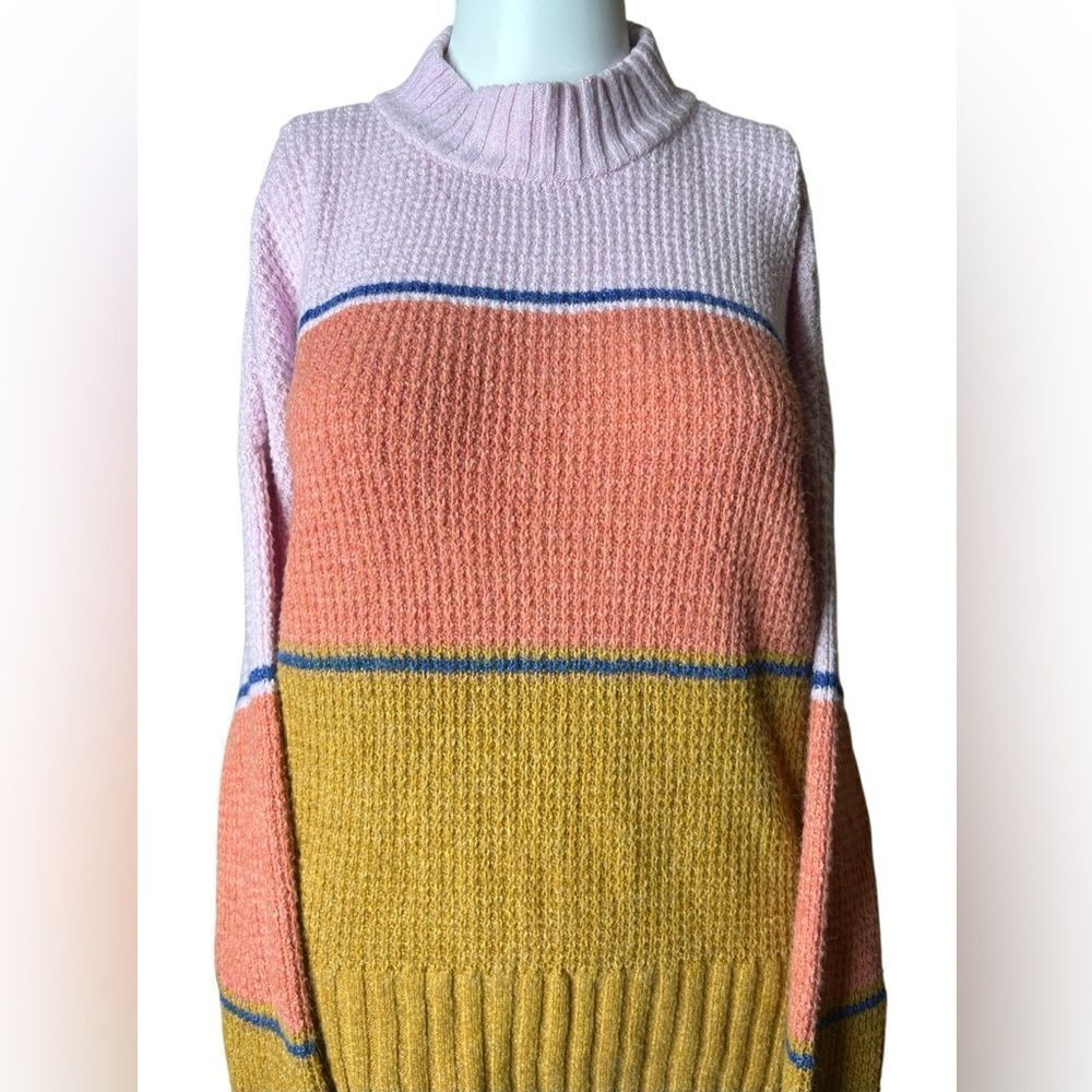 SO Colorblock Women's Sweater Large